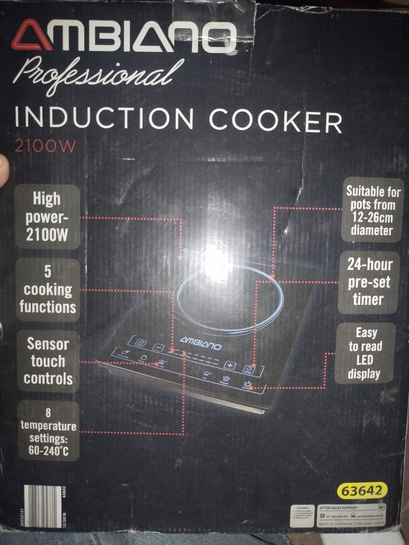 AMBIANO PROFESSIONAL INDUCTION COOKER, TV & Home Appliances, Kitchen