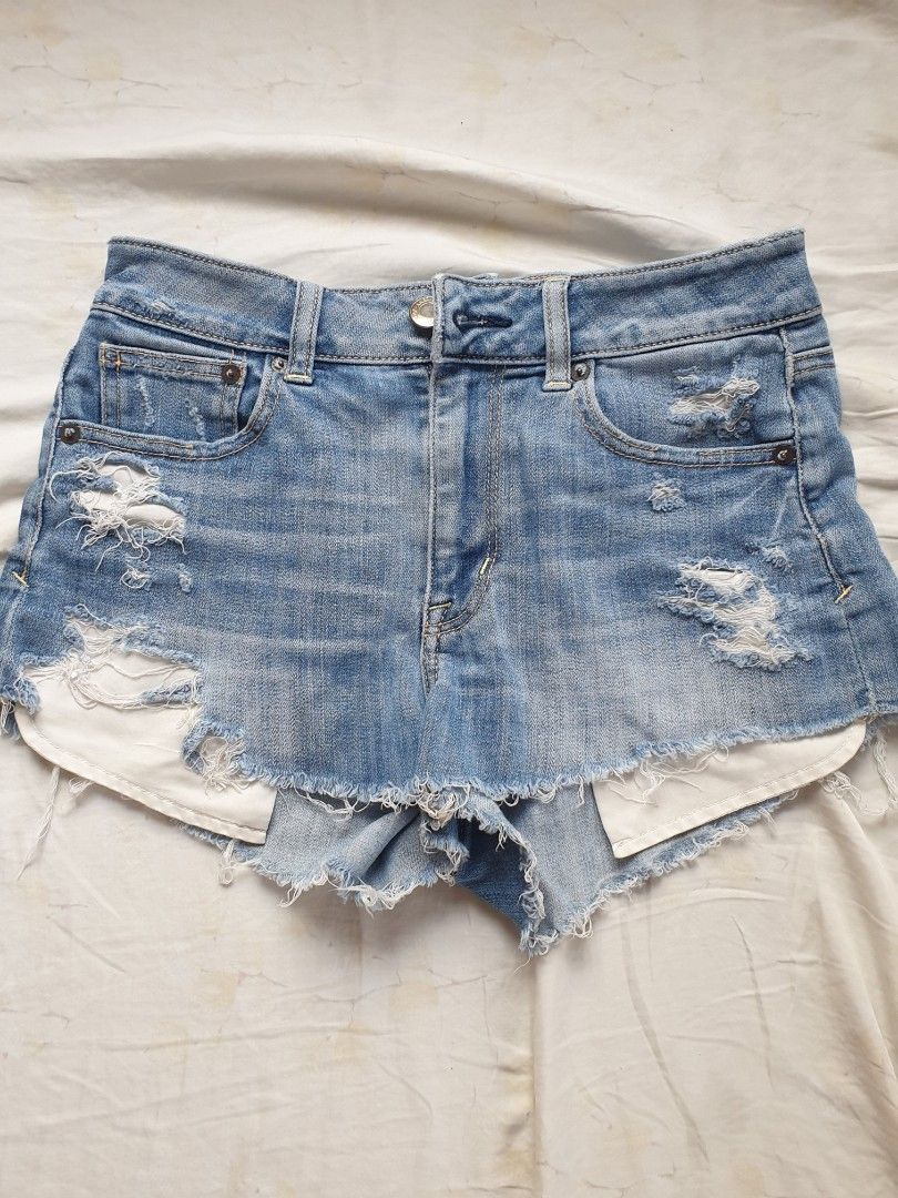 American Eagle Midrise Denim Shorts Women s Fashion Bottoms