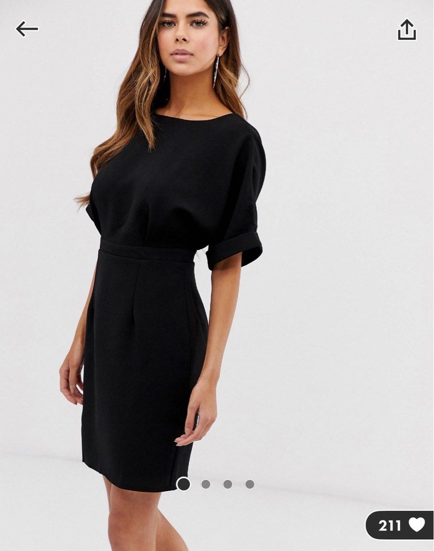 Asos design 2025 wiggle mini dress