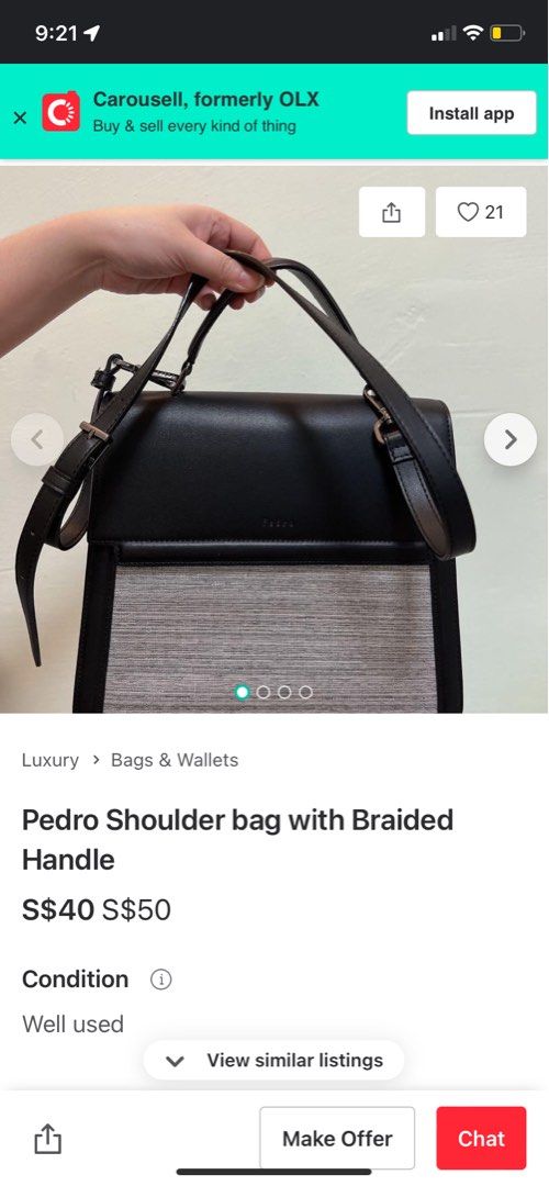Authentic Pedro Sling Bag, Women's Fashion, Bags & Wallets, Cross-body Bags  on Carousell