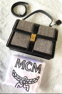 MCM, Bags, Authentic Mcm Imprente Crossbody Two Way Bag