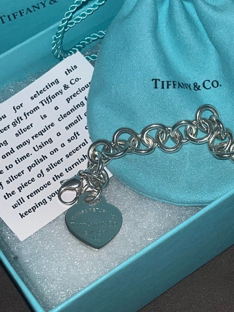 Tiffany heart tag charm bracelet store