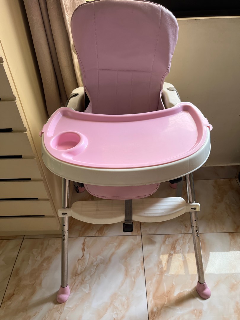 Baby High Chair Pink, Babies & Kids, Nursing & Feeding, Baby High