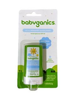 Babyganics Pure Mineral Baby Sunscreen Stick, SPF 50 - 0.47oz EXP: 06/2024