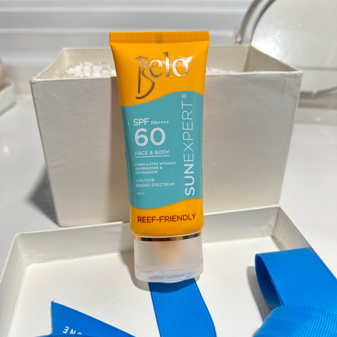belo sun expert spf60 face and body sunscreen in 50ml, Beauty & Personal Care, Face, Face Care