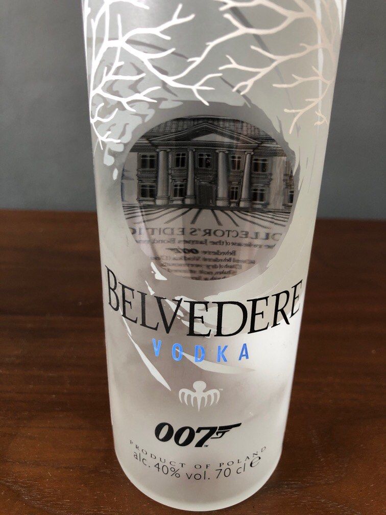 Belvedere Vodka 007 Collector's edition, Food & Drinks, Alcoholic