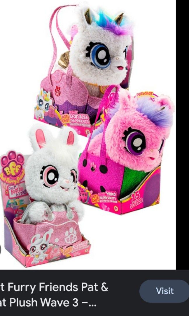 Bff best furry friends plush with bag assorted top