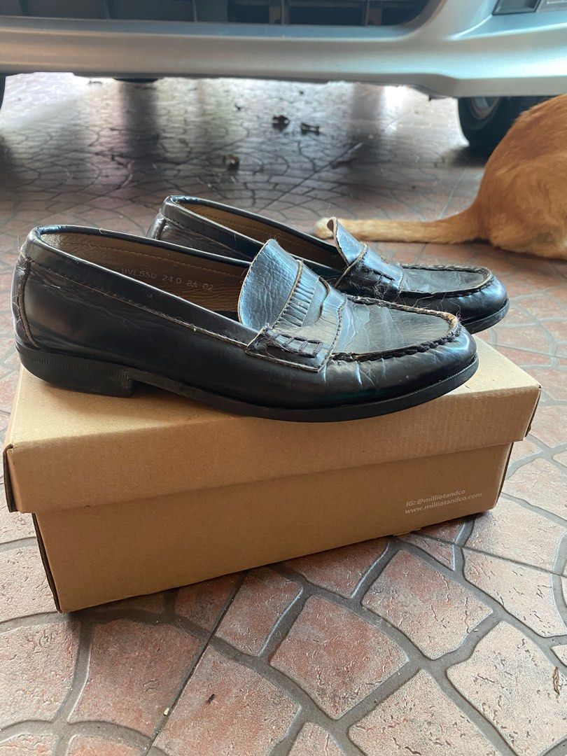 Black Loafers Vintage Preppy Y2K Women s Fashion Footwear