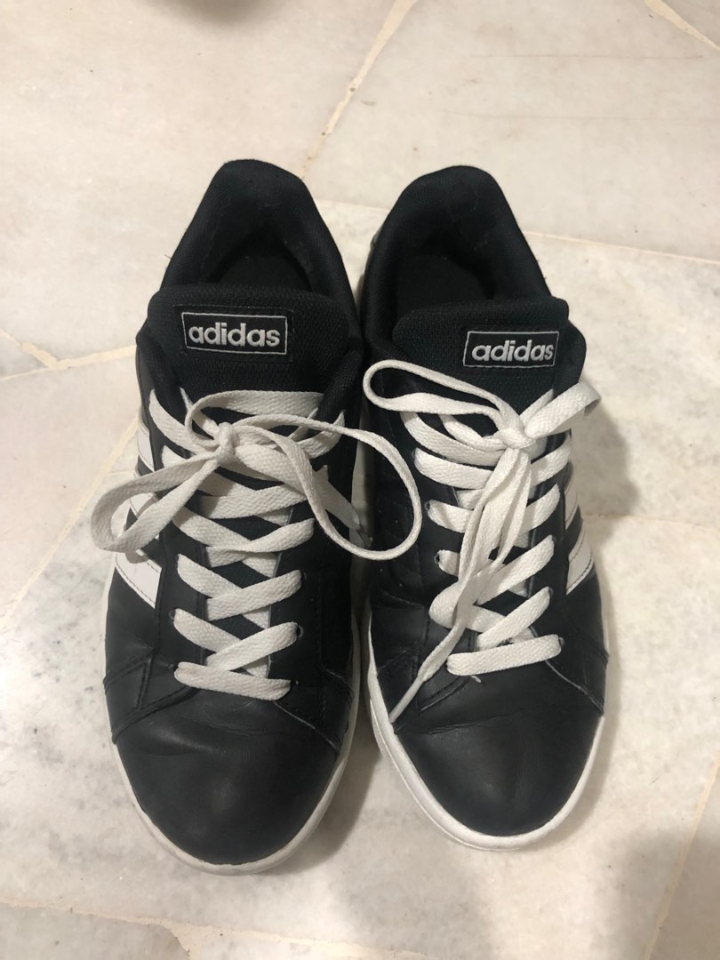 Black White Adidas Sport Shoe Sneaker