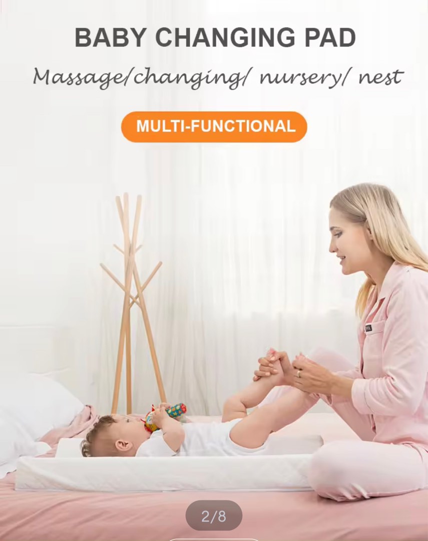 BN Baby Diaper Changing foam bed with belt, Babies & Kids, Bathing