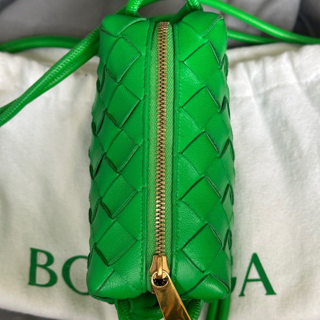 Bottega Veneta Candy Loop Camera Bag in Green