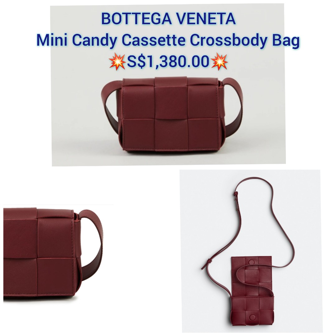 BOTTEGA VENETA Mini Candy Cassette Crossbody Bag, Luxury, Bags