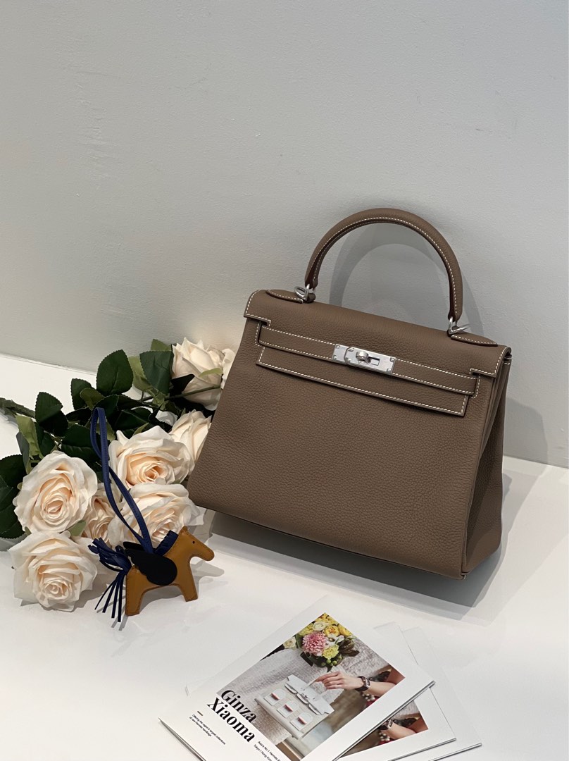 Ginza Xiaoma - ✨Brand New✨Kelly 28 in Etoupe Togo leather