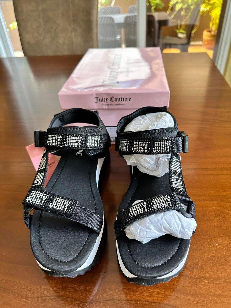 Sandal Juicy Couture Black size 38 EU in Plastic - 16545300