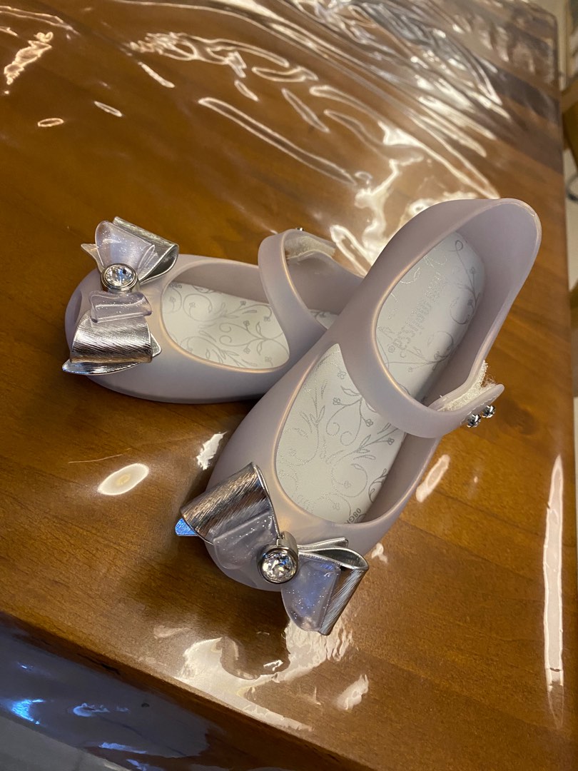 Mini melissa sale silver shoes
