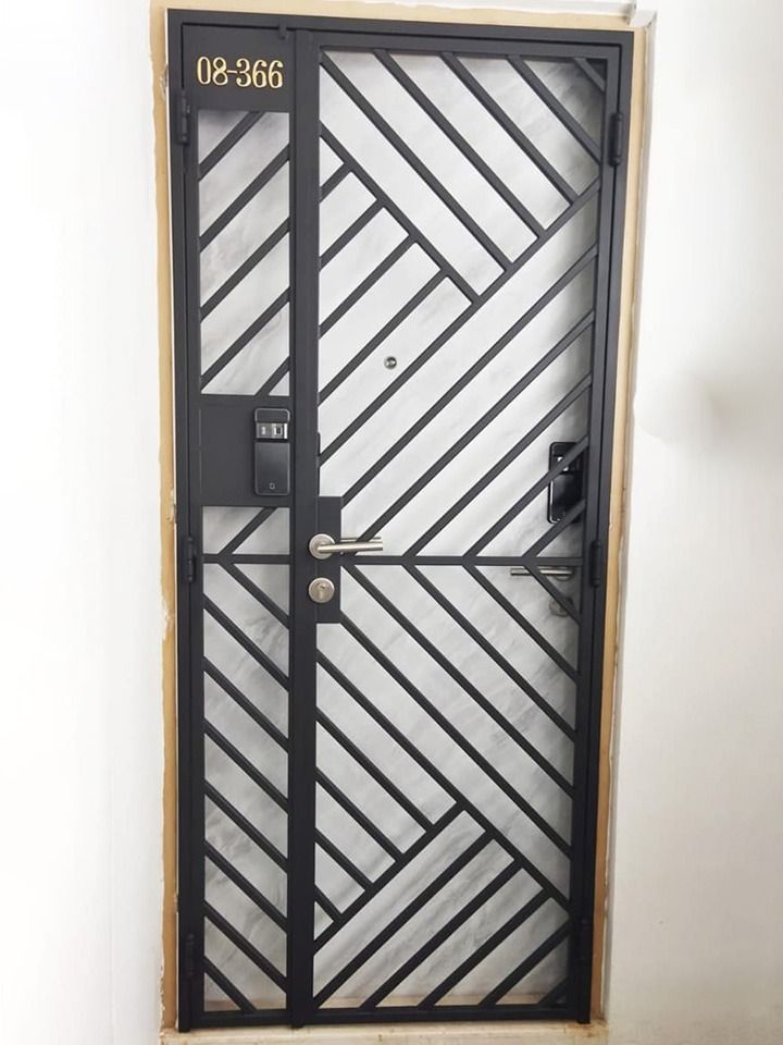 BUDGET LINE MILD STEEL HDB GATE , Furniture & Home Living, Security ...