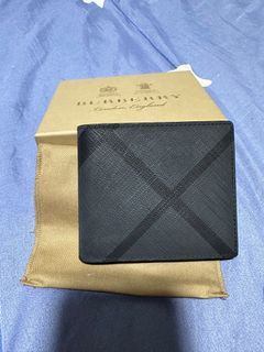 Burberry London Check Money Clip Card Case Chocolate/black in Brown for Men