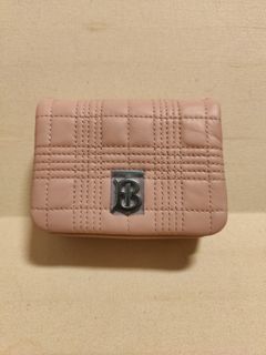 Burberry Jessie TB Monogram Chain Card Case in Brown Leather ref