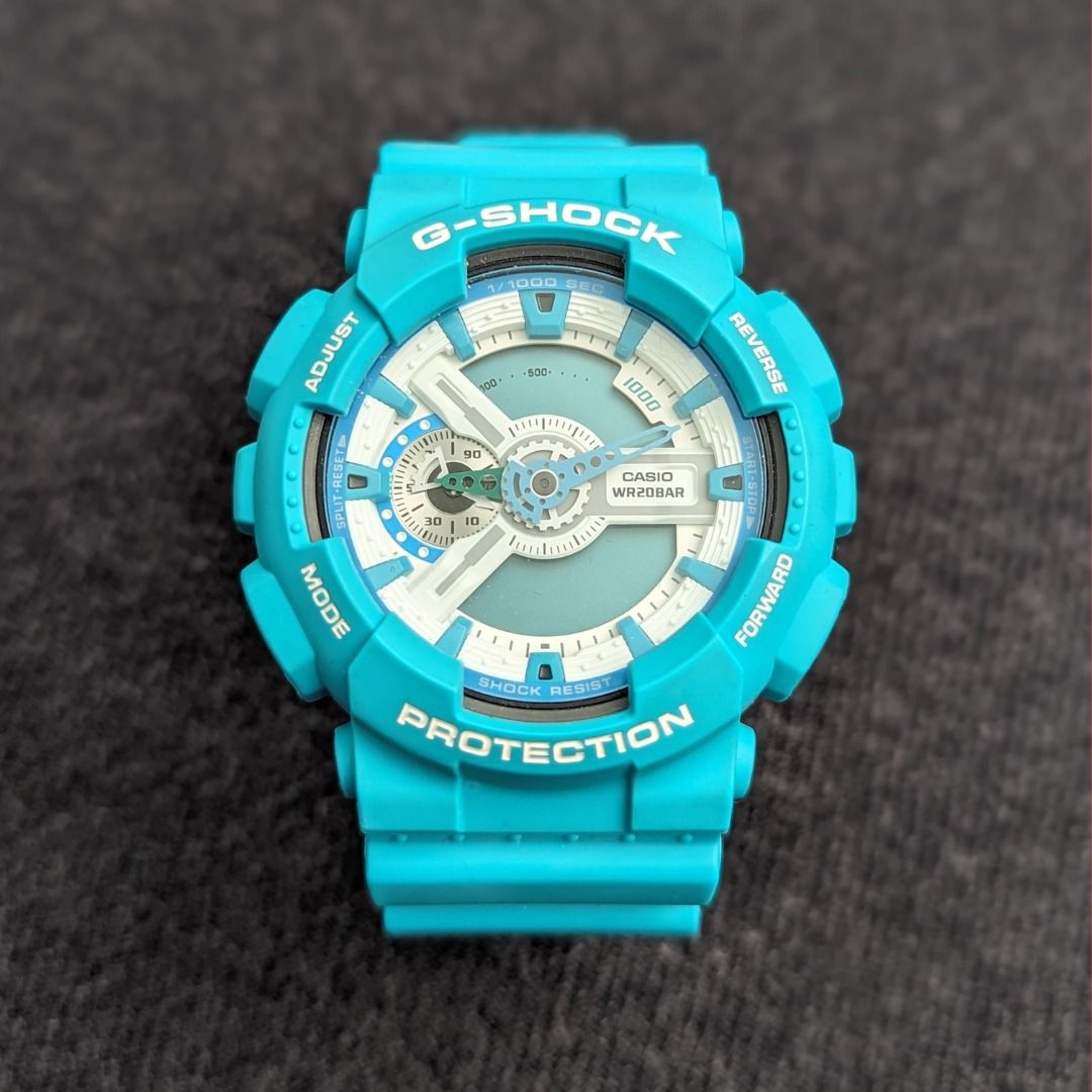 Casio G SHOCK GA 110SN 3A TEAL BLUE Men s Fashion Watches on Carousell
