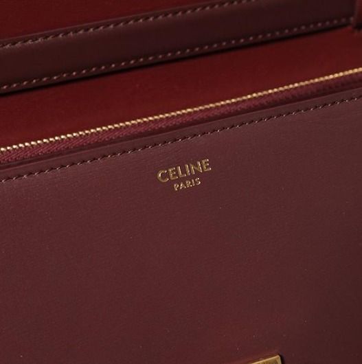 Celine Medium Classic Bag In Box Calfskin- Dark Green 189173DLS