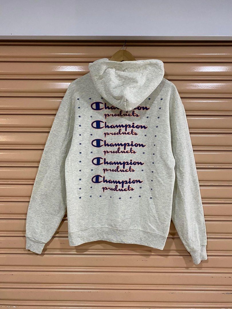 Champion neon sale stacked hoodie