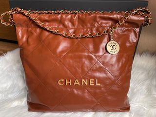 chanel gabrielle dark green small, Luxury, Bags & Wallets on Carousell