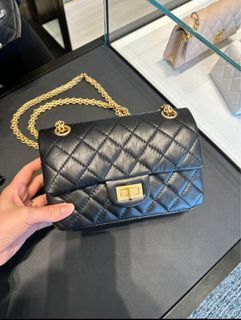 全新Chanel 23A 2.55 黑金mini