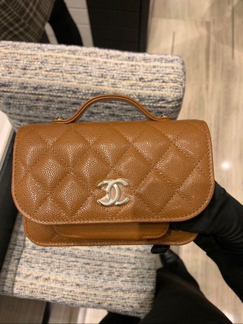Chanel Business Affinity Caramel, Luxury, Bags & Wallets on Carousell