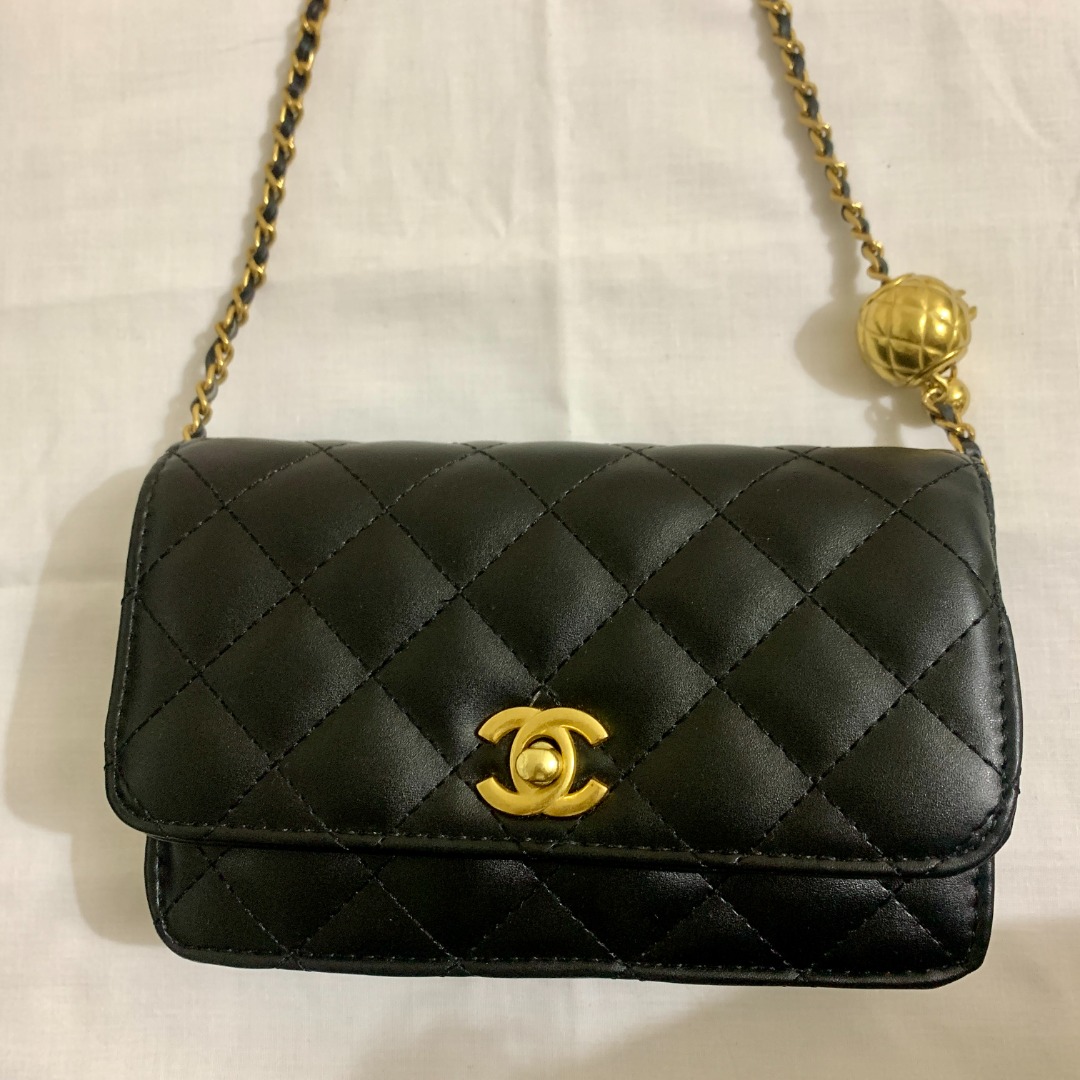 Chanel Pearl Crush Sling Bag, Luxury, Bags & Wallets on Carousell