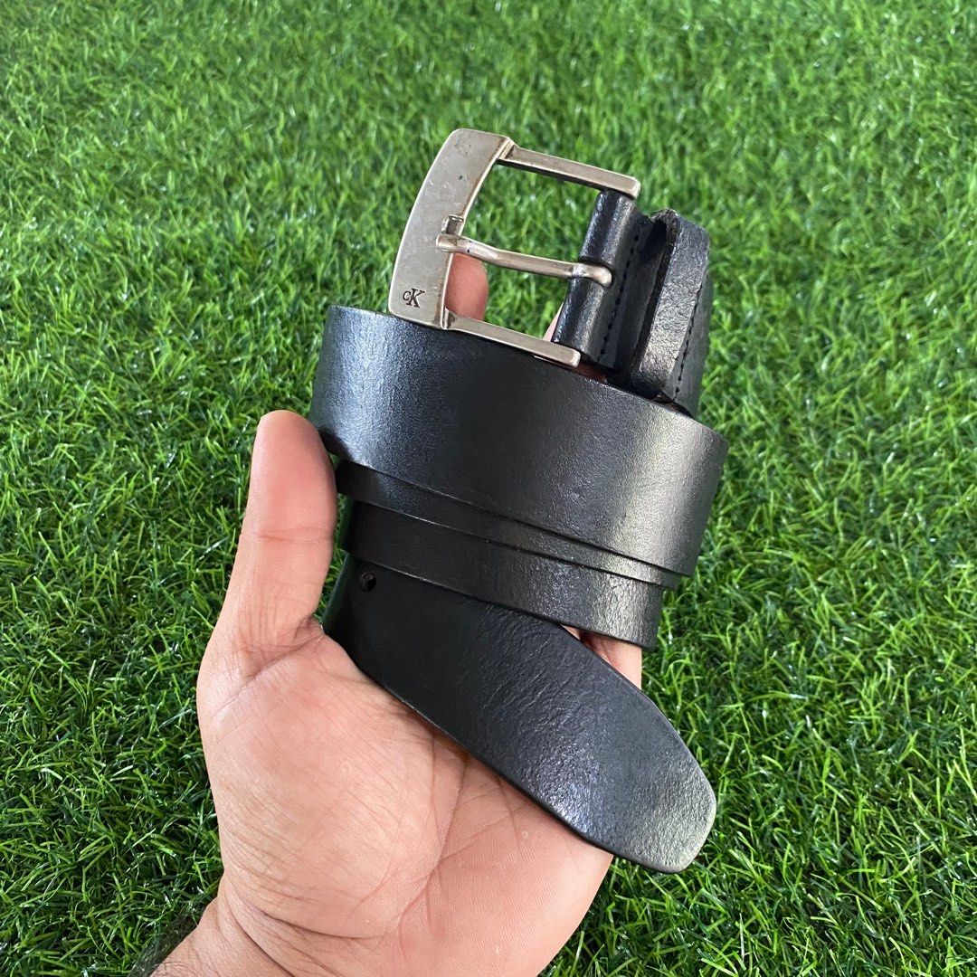 Calvin klein genuine leather belt hot sale