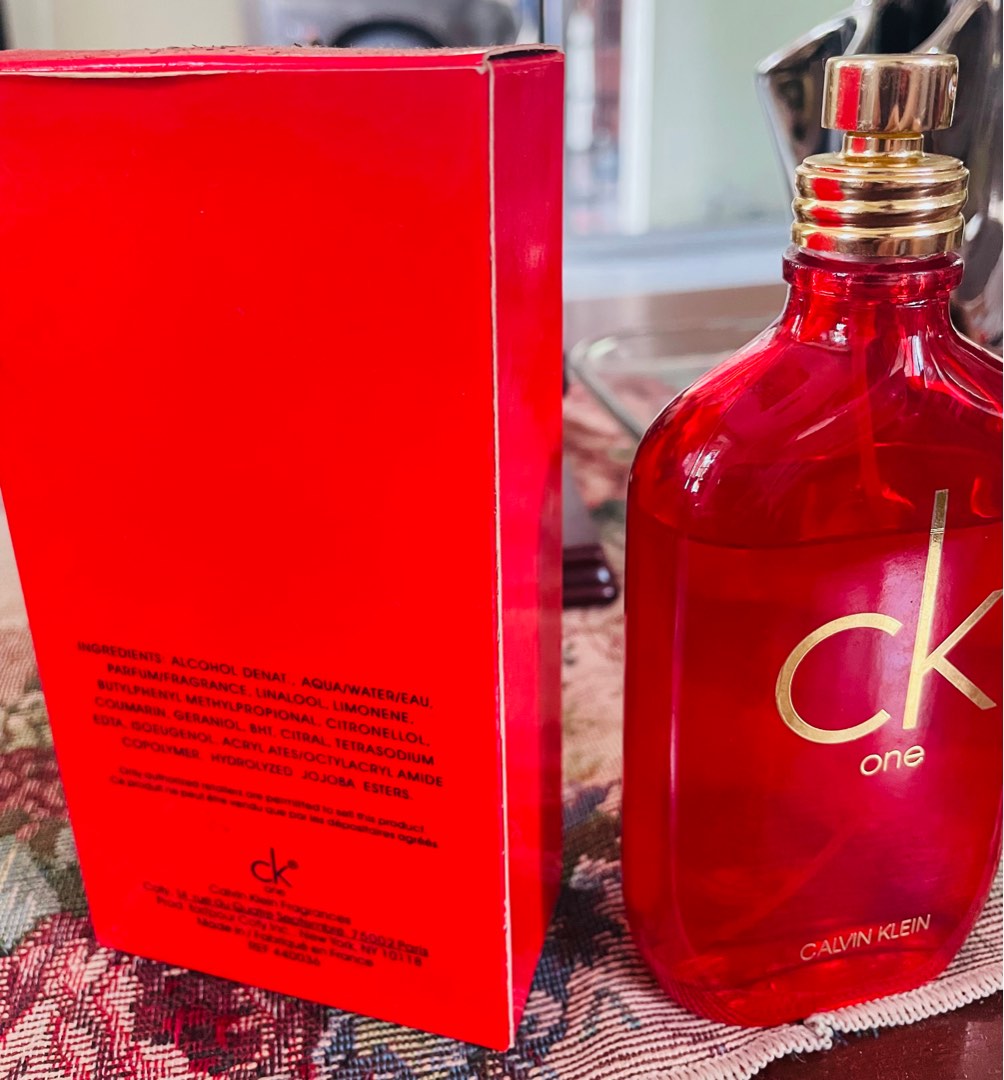 CK One Red limited edition perfume Beauty Personal Care