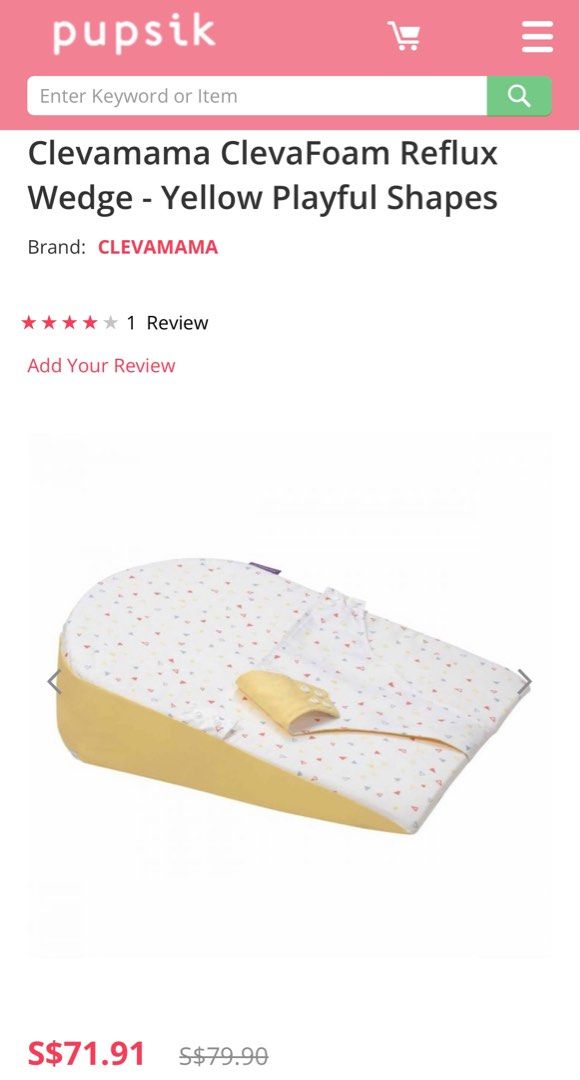 Clevamama reflux pillow discount