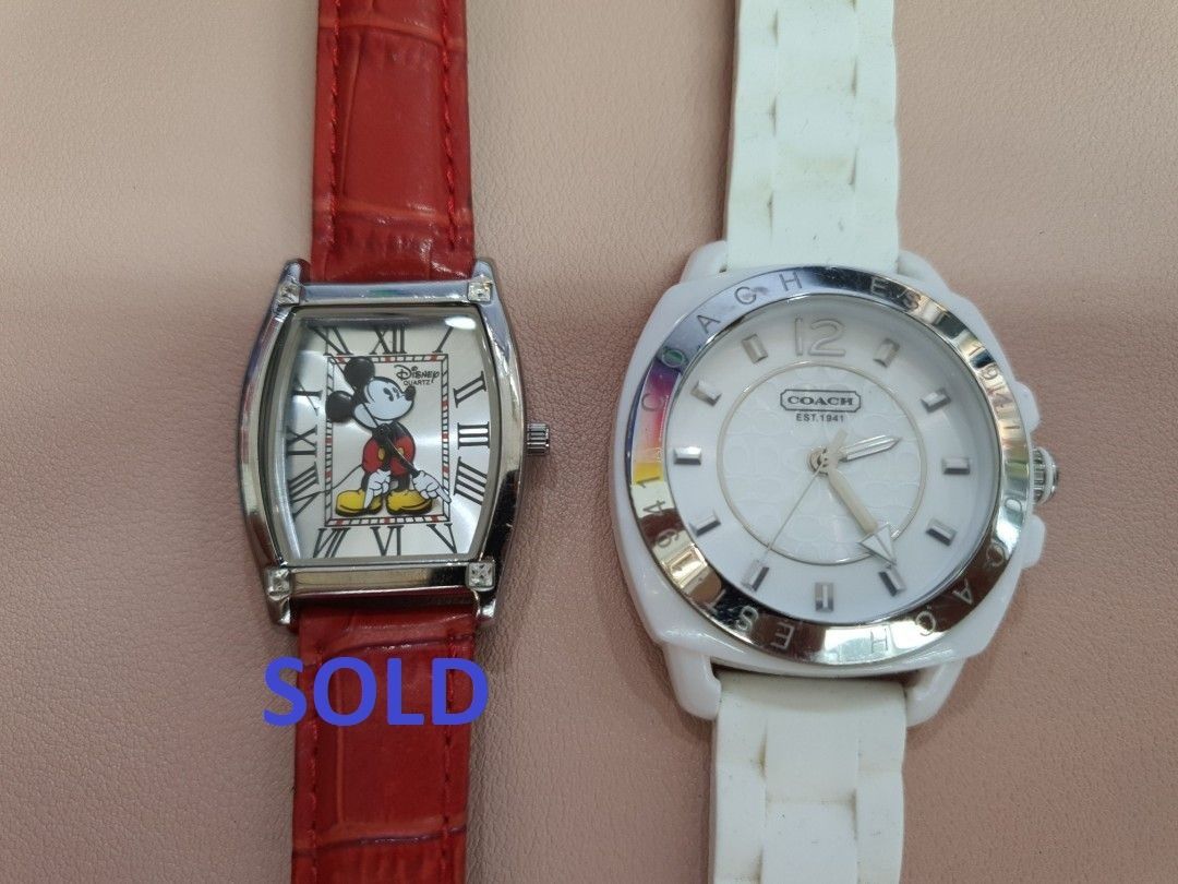 Coach mickey watch cheap