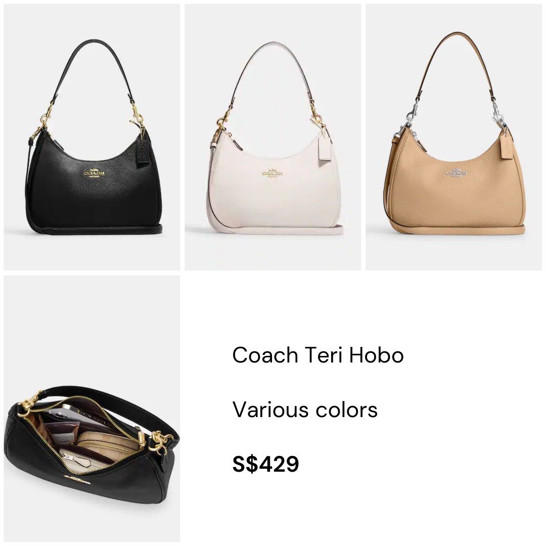 Coach Teri Hobo Bag (RTP 865 on Zalora), Women's Fashion, Bags