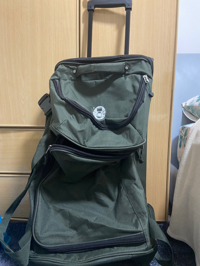 Coleman Luggage Bag color green, Luxury, Bags & Wallets on Carousell