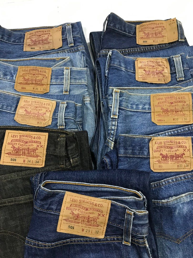 Combo Vintage Levis 501 Usa Japan