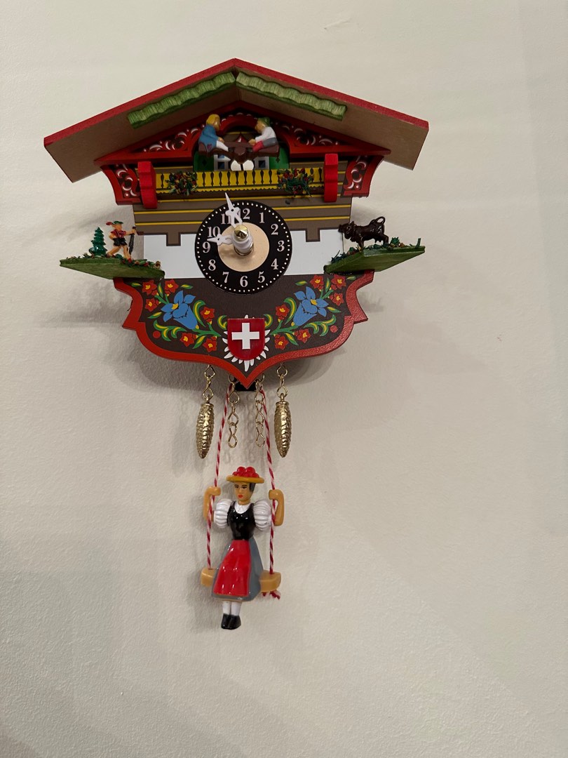 Cuckoo clock made in Switzerland, Furniture & Home Living, Home Decor
