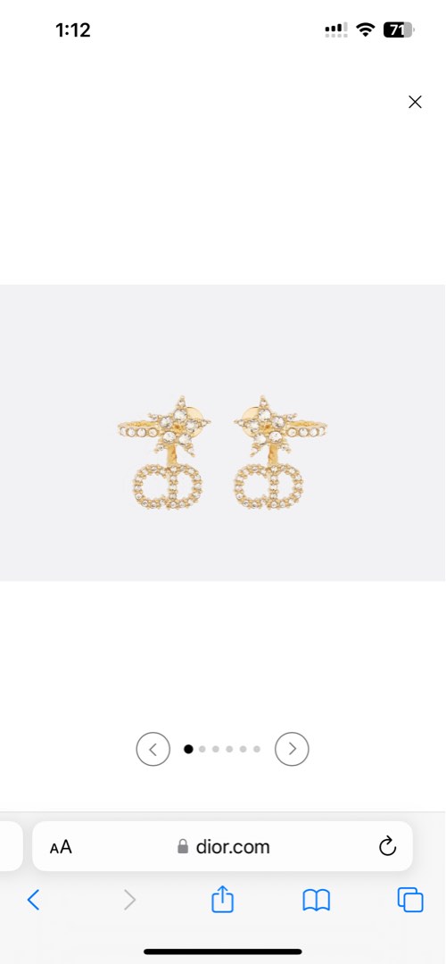 Christian dior clair deals d lune earrings