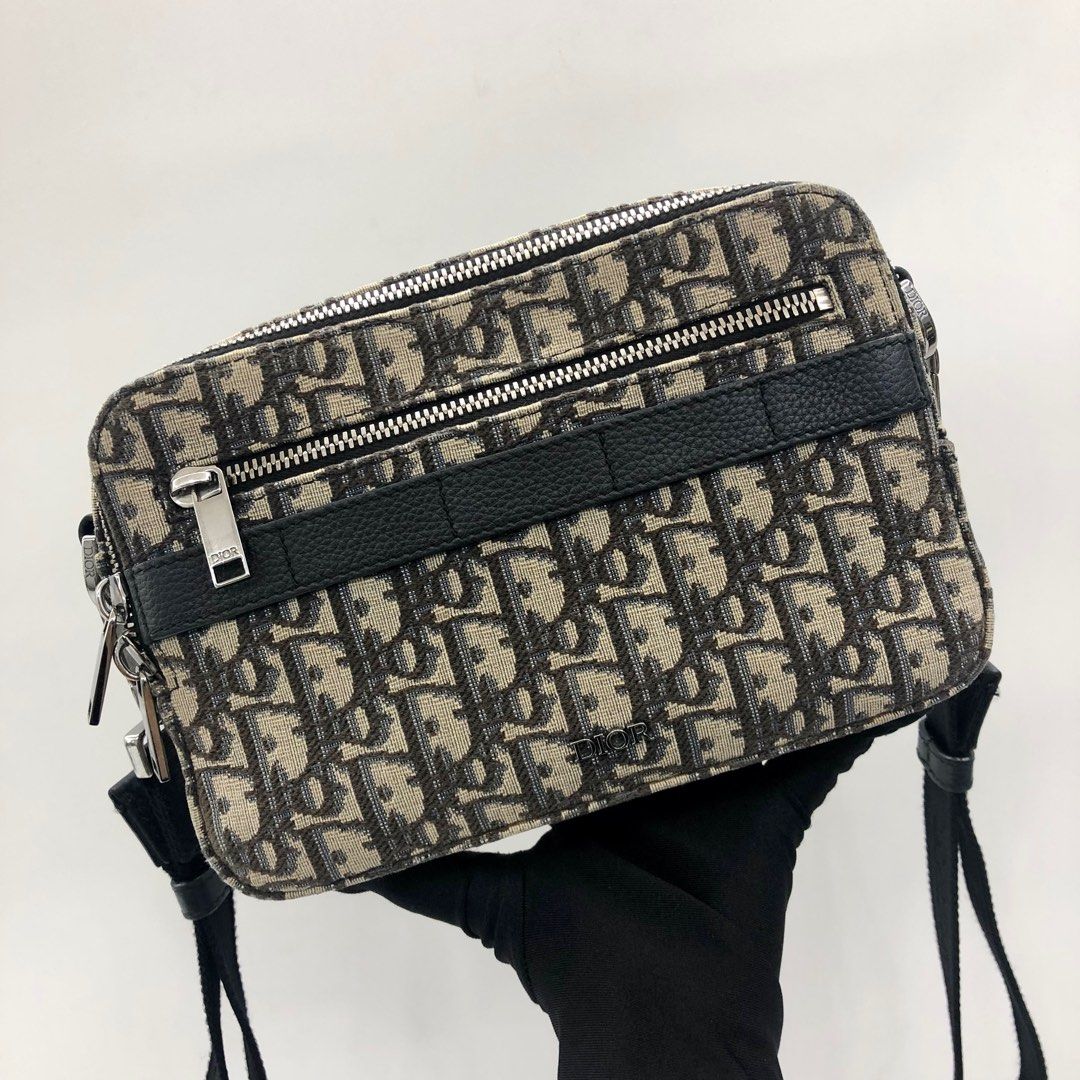 Dior oblique jacquard shoulder discount bag