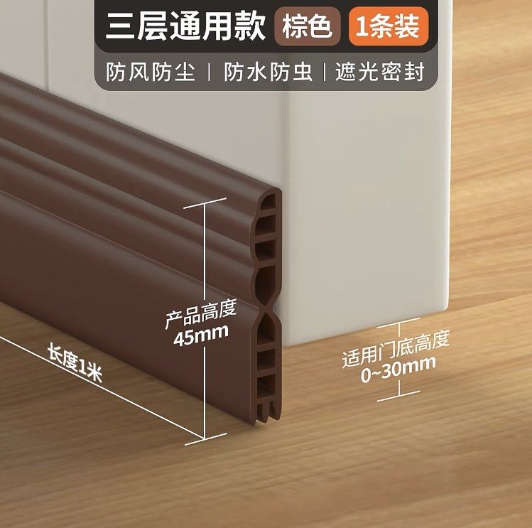 Door bottom gap seal / door seal strip, Furniture & Home Living, Home Improvement & Organisation