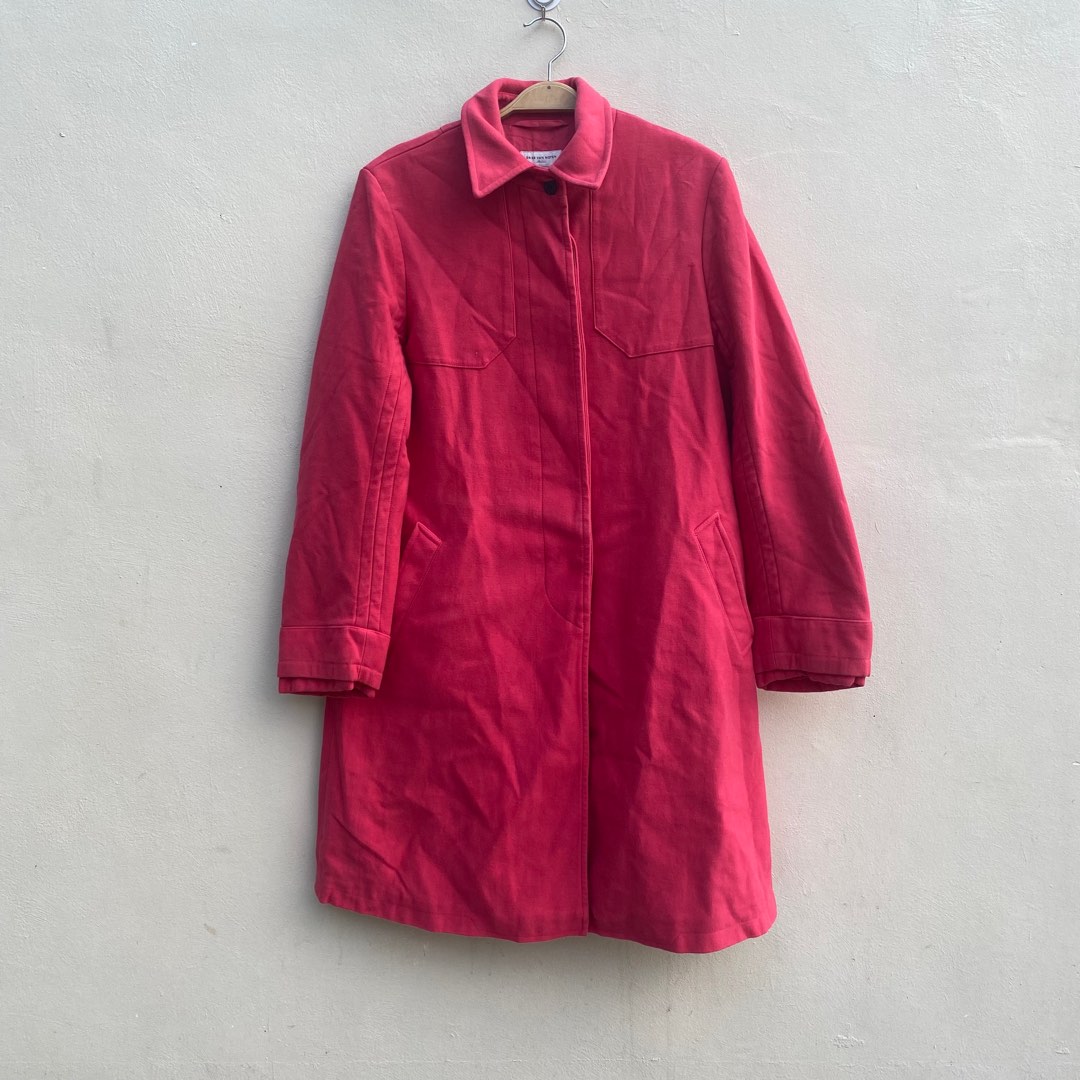 DRIES VAN NOTEN cotton oversized trench coat