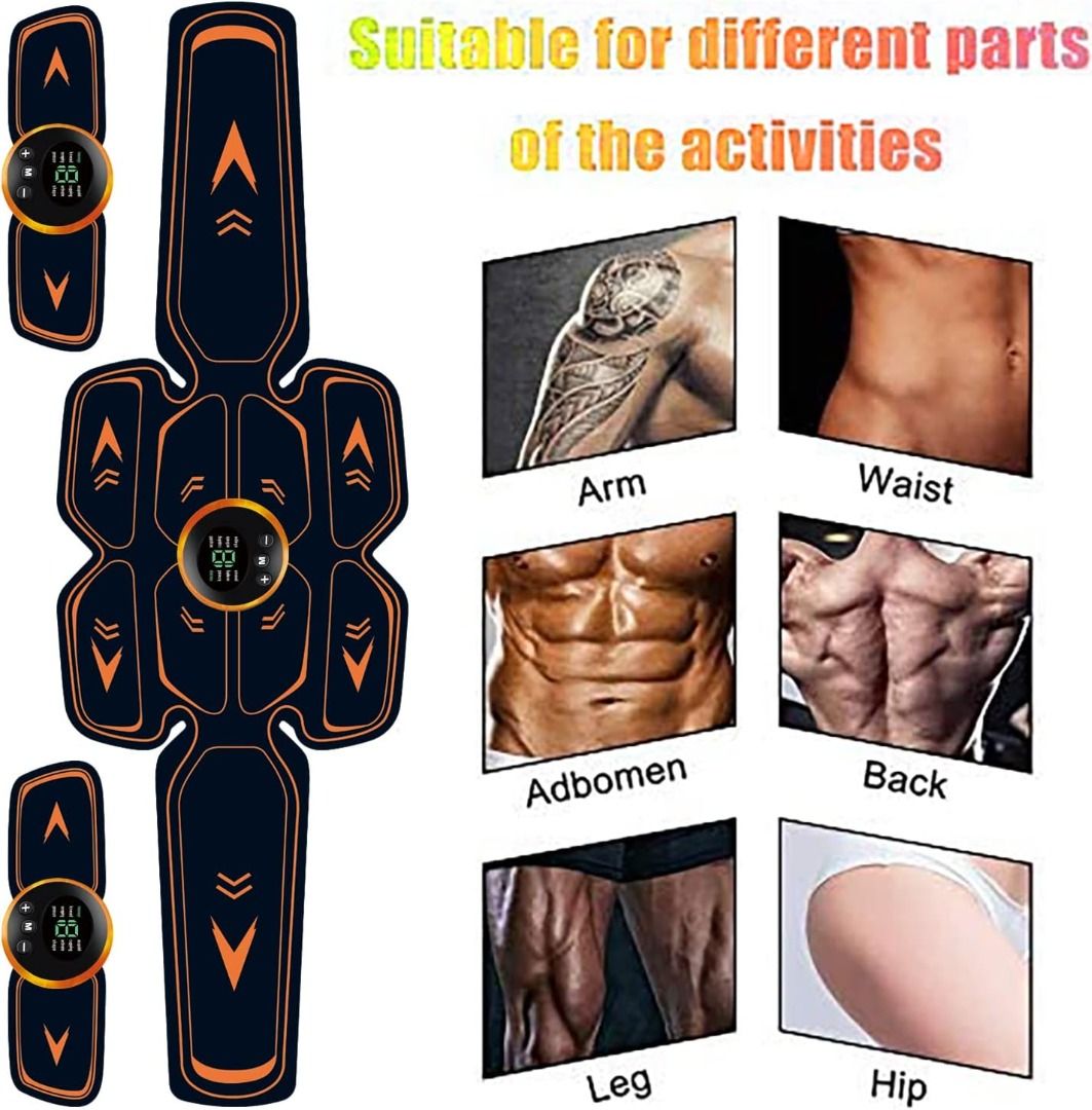 EMS Smart Muscle Stimulator Electric Wireless 8 Pack Abs Body