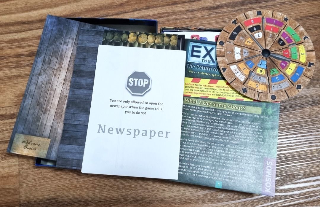 EXIT: Return to the Abandoned Cabin Escape room Game, Hobbies & Toys ...