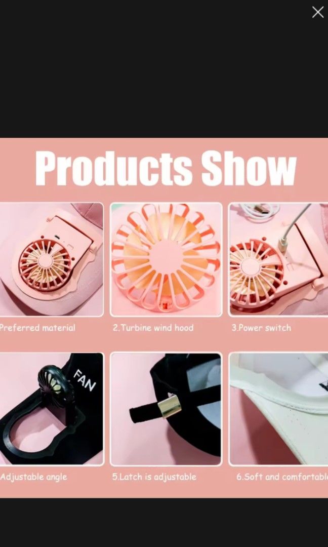 Fan cooling cap, Men's Fashion, Watches & Accessories, Cap & Hats on