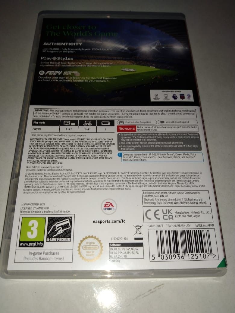 FC 24 (FOOTBALL CLUB 2024) NINTENDO SWITCH CARD(CODE UNDREEDEM), Video