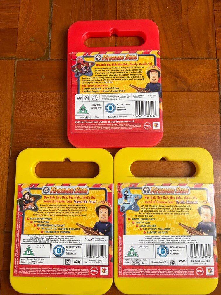 Fireman Sam (Rriple Pack), 興趣及遊戲, 音樂、樂器 & 配件, 音樂與媒體 - CD 及 DVD - Carousell