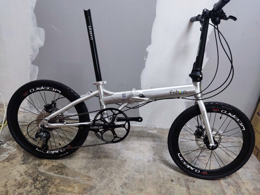 Fnhon Blast 20inch 10 speeds Shimano Tigra foldable bike Sports Equipment Bicycles Parts Bicycles on Carousell