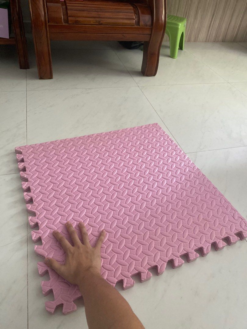 Foam Mats [PINK ONLY] 60x60cm, 1.2cm thickness, Furniture & Home