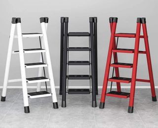 Folding Ladder Step Ladder Aluminum 4/5 Steps Household Multifunction Non-Slip Lightweight Portable
