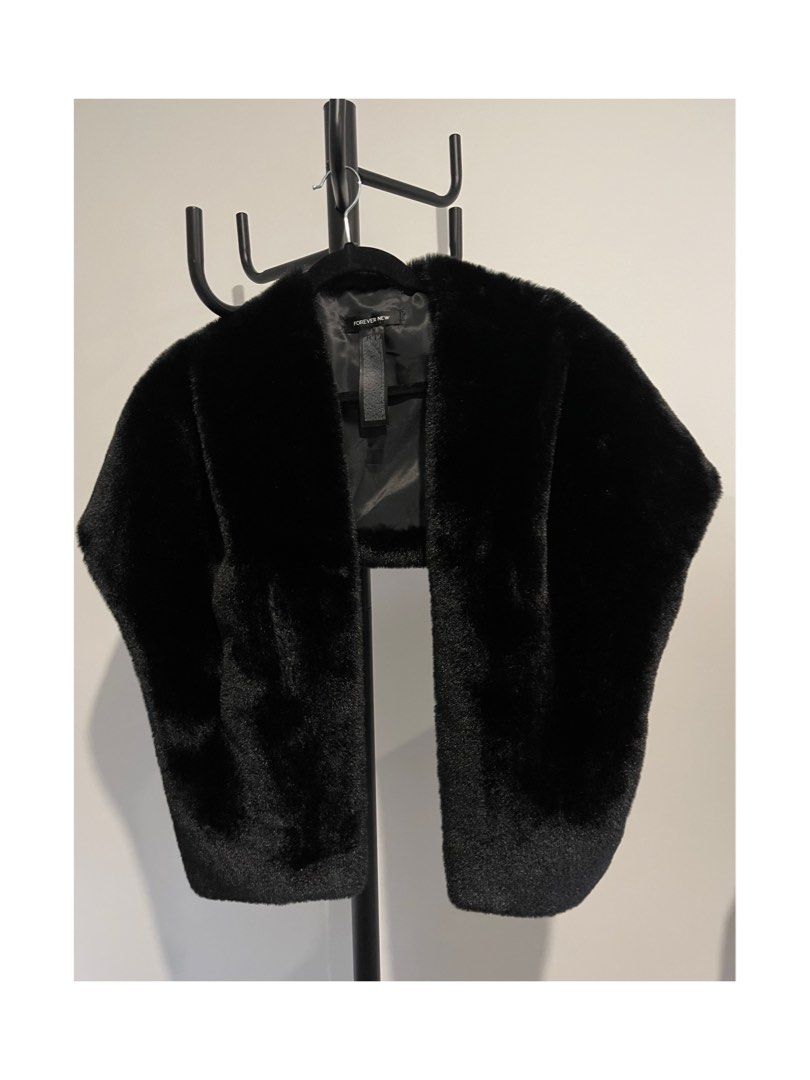 Fur shoulder shrug sales